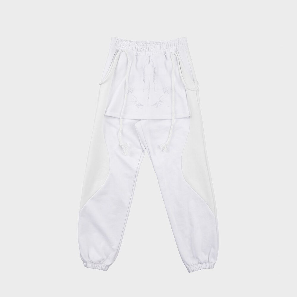 Graphic Apron Sweatpants White 29CM Graphic apron sweatpants white 29cm