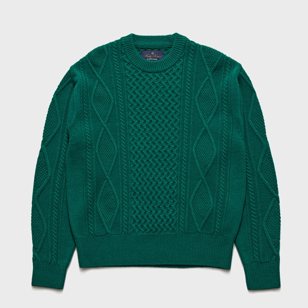 B.B CABLE KNIT SWEATER / GREEN - 감도 깊은 취향 셀렉트샵 29CM