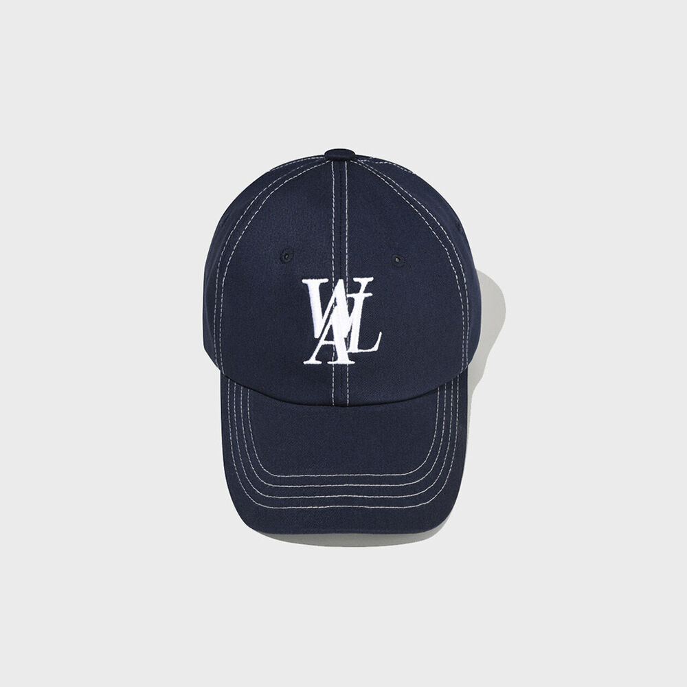 キャップ WOOALONG Signature Small Logo ball cap BLUE cap_logo_001bl Signature Small Logo ball cap - BLUE - 감도 깊은 취향 셀렉트