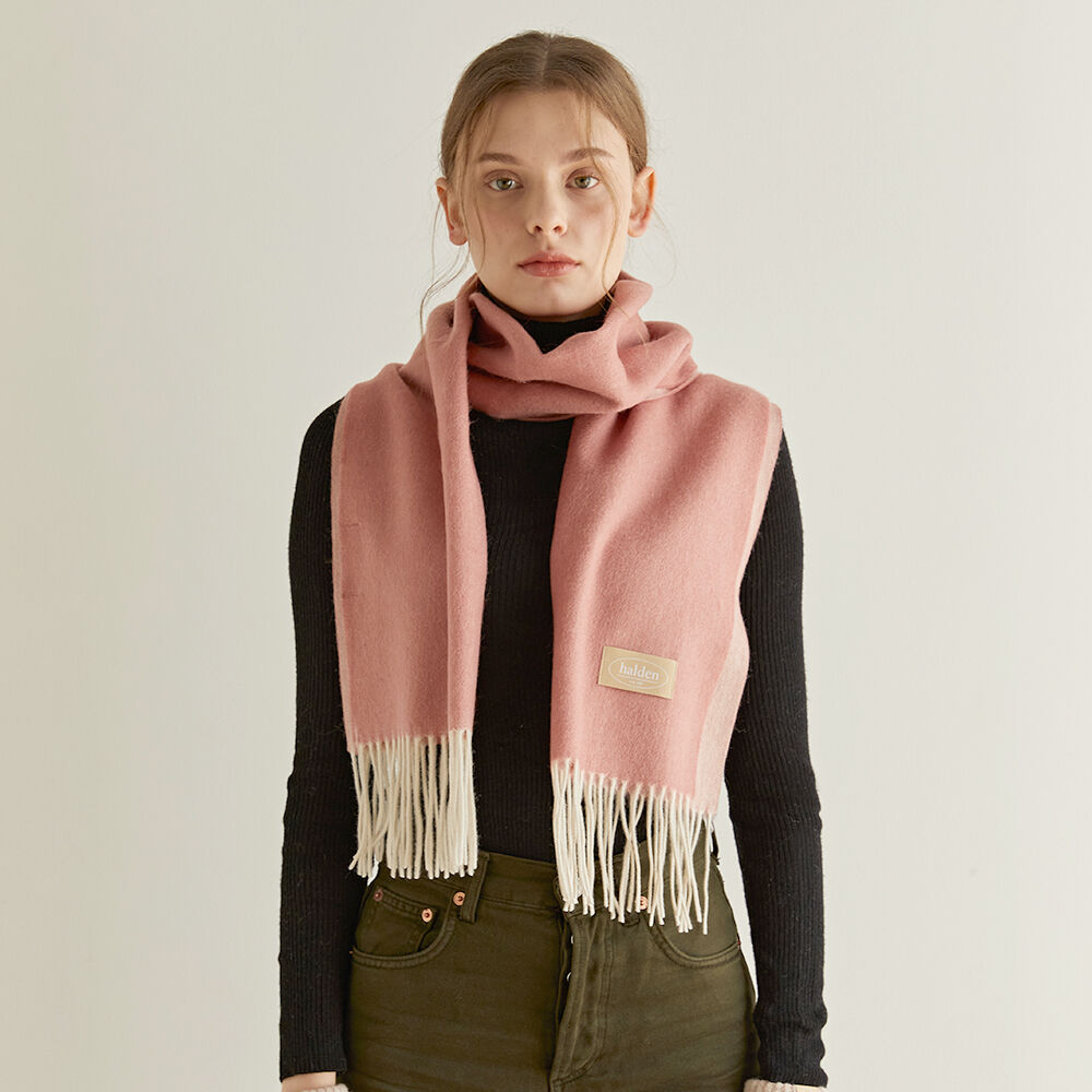 Wool touch estoni muffler (milk pink) - 감도 깊은 취향