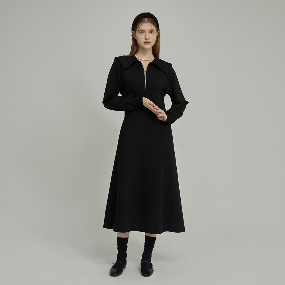 Sailor collar zipup dress Black 감도 깊은 취향 셀렉트샵 29CM