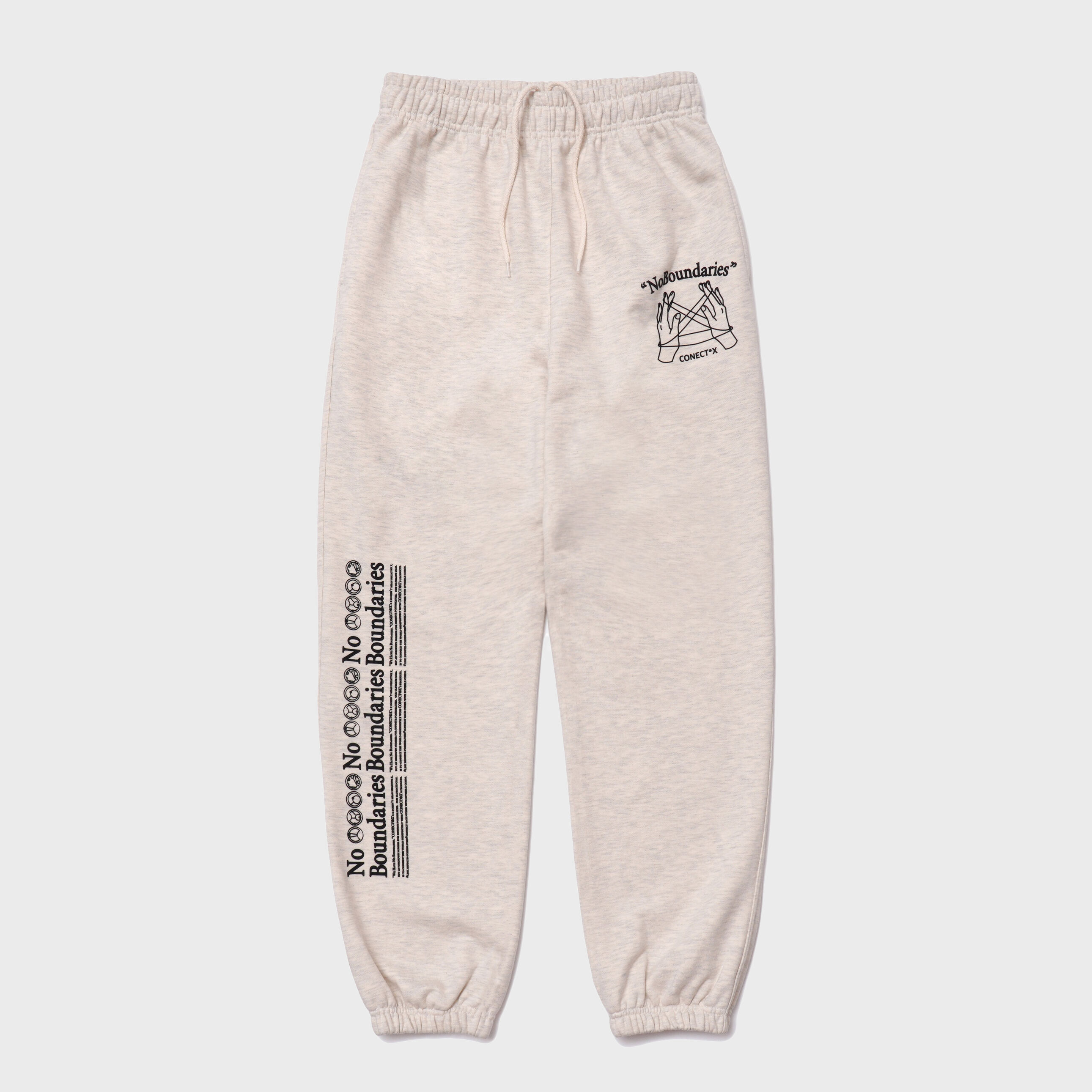 No Boundaries Ivory Double Logo Sweatpants - 감도 깊은 취향 셀렉트