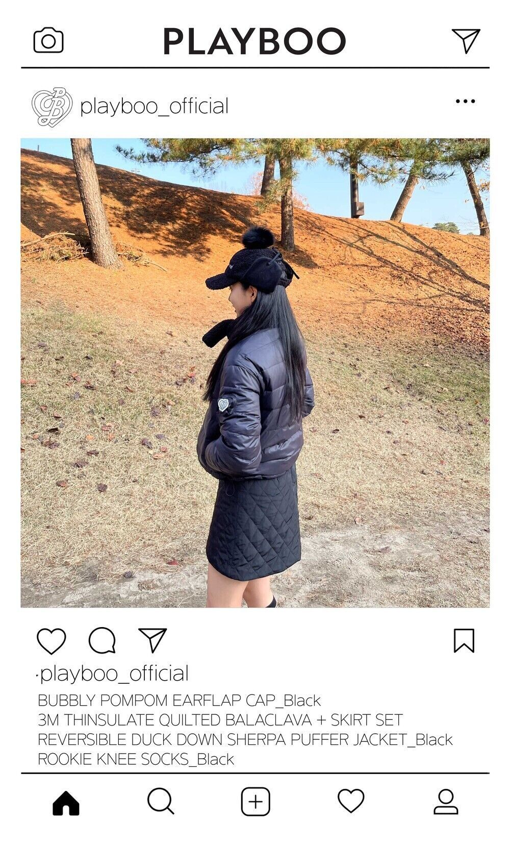 3M THINSULATE QUILTED BALACLAVA + SKIRT SET 감도 깊은 취향 셀렉트샵 29CM