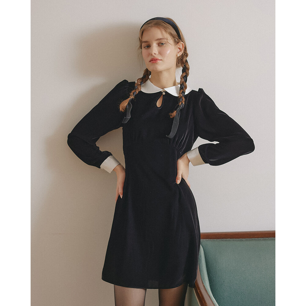■The tis■ SAILOR CREAM DRESS_TT4S610BK SAILOR CREAM DRESS_TT4S610BK - 더티스