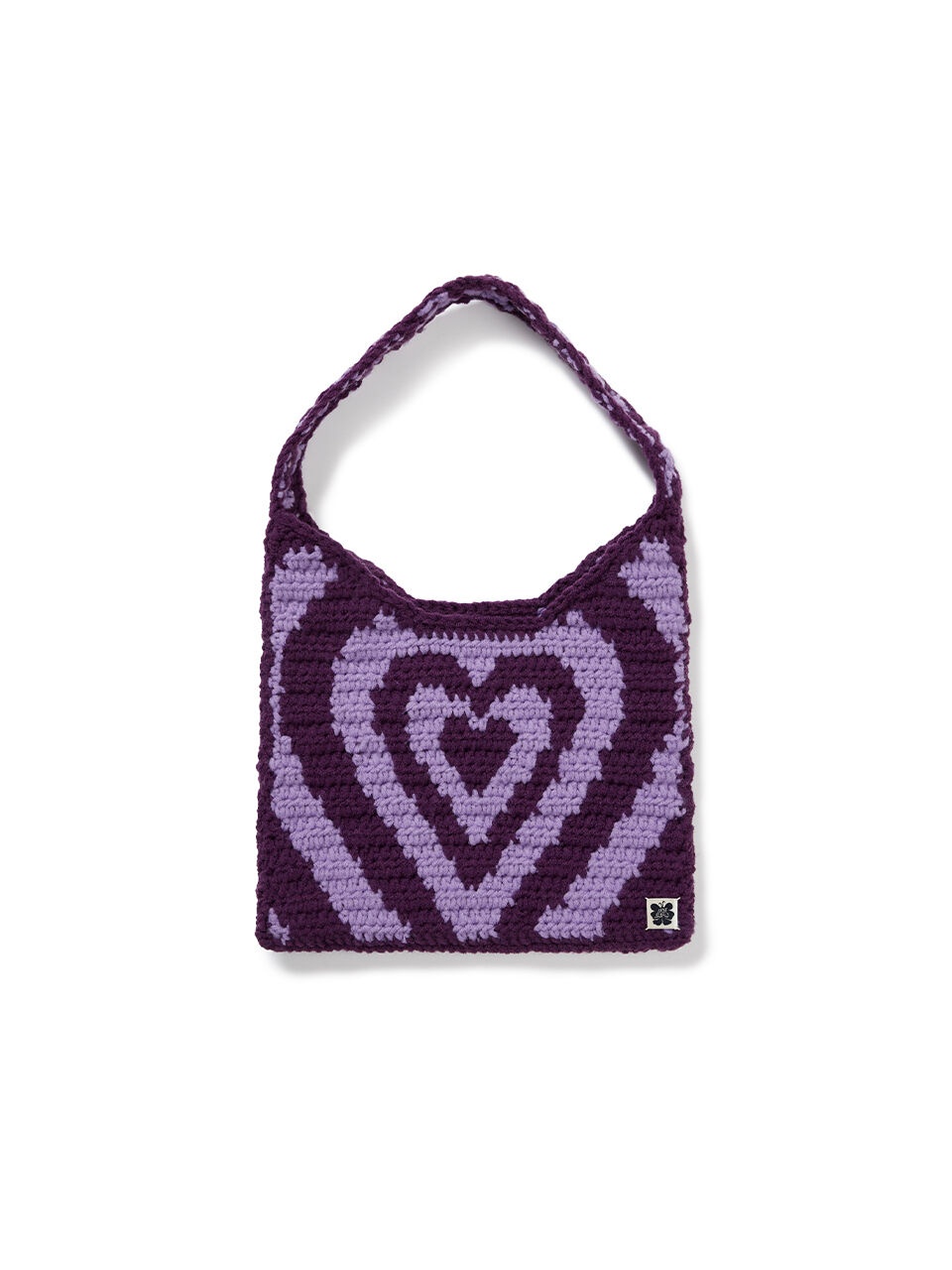 TSW X NF Heart Crochet Bag Purple