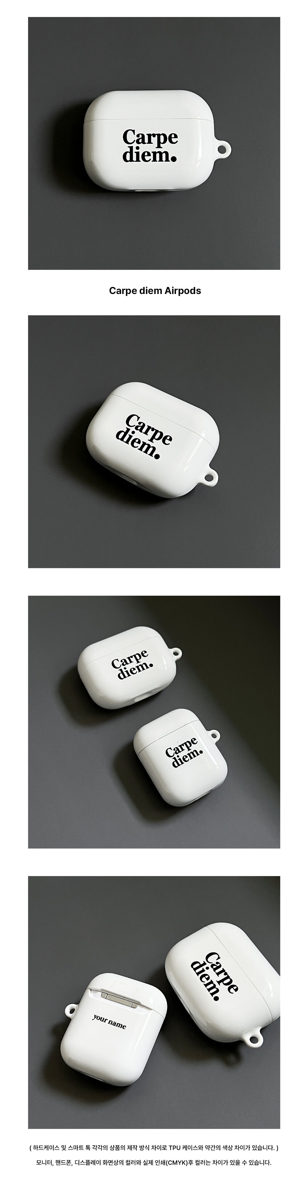 이니셜 각인) Carpe diem (에어팟 케이스) - 감도 깊은 취향 셀렉트샵 29CM