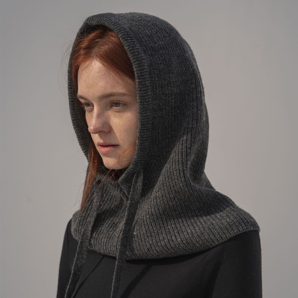 Cashmere knit Balaclava_Charcoal 감도 깊은 취향 셀렉트샵 29CM