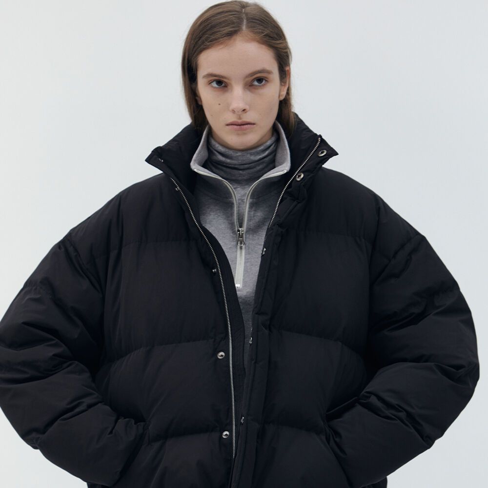 Cropped Goosedown Puffer_Black 감도 깊은 취향 셀렉트샵 29CM