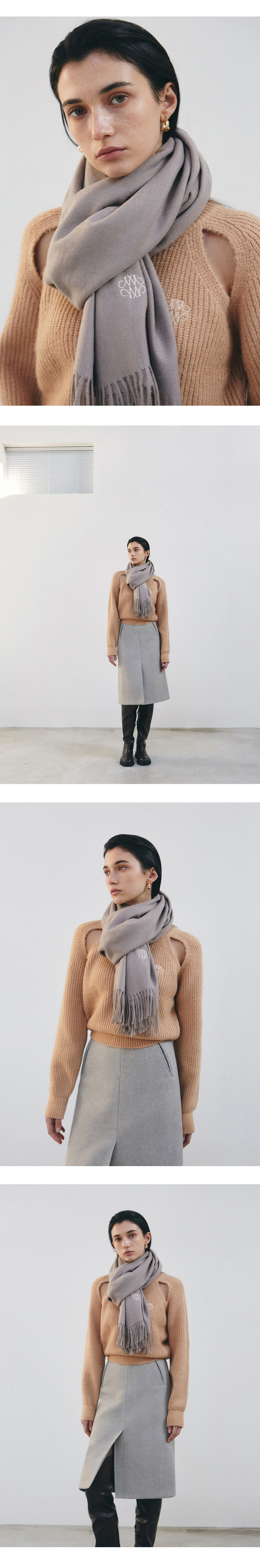 NICOLE PREMIUM MUFFLER_BEIGE - 감도 깊은 취향 셀렉트샵 29CM