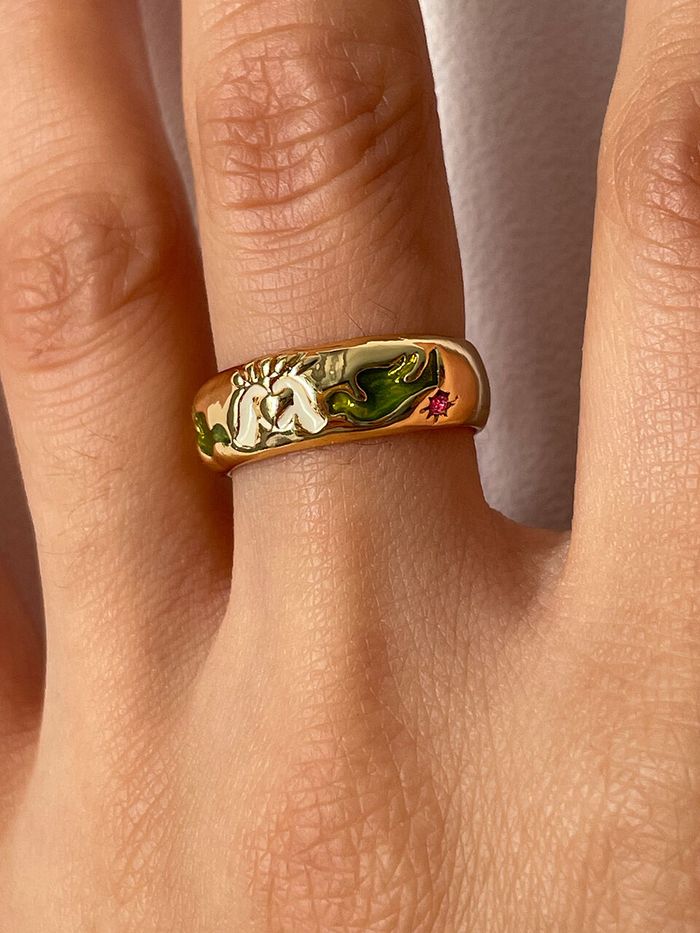 Ylyl Atelier] Fede Ring Silver, Matcha (Gold Plated) - 감도 깊은 취향 셀렉트샵 29Cm