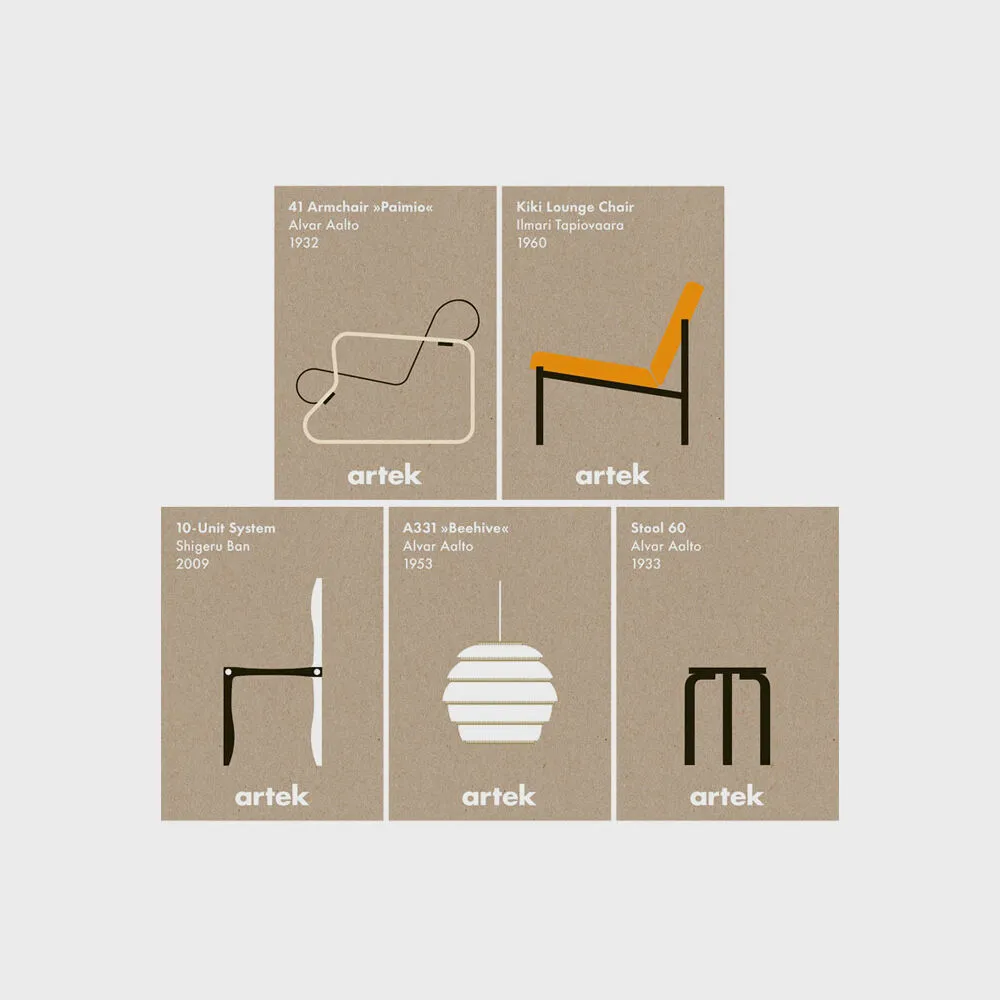 [ARTEK] Icon Card 5pcs (A6) - 감도 깊은 취향 셀렉트샵 29CM