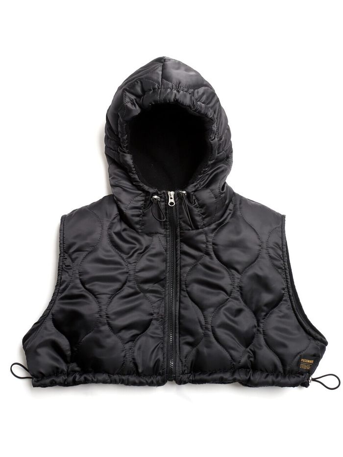 QUILTING BALACLAVA ZIPUP VEST (BLACK) 감도 깊은 취향 셀렉트샵 29CM