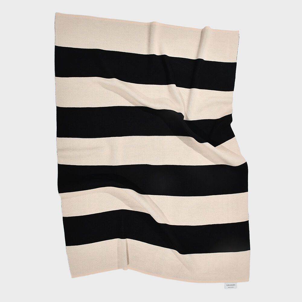 Stripe Knit Blanket Black 스트라이프 니트 블랭킷 블랙 감도 깊은 취향 셀렉트샵 29CM