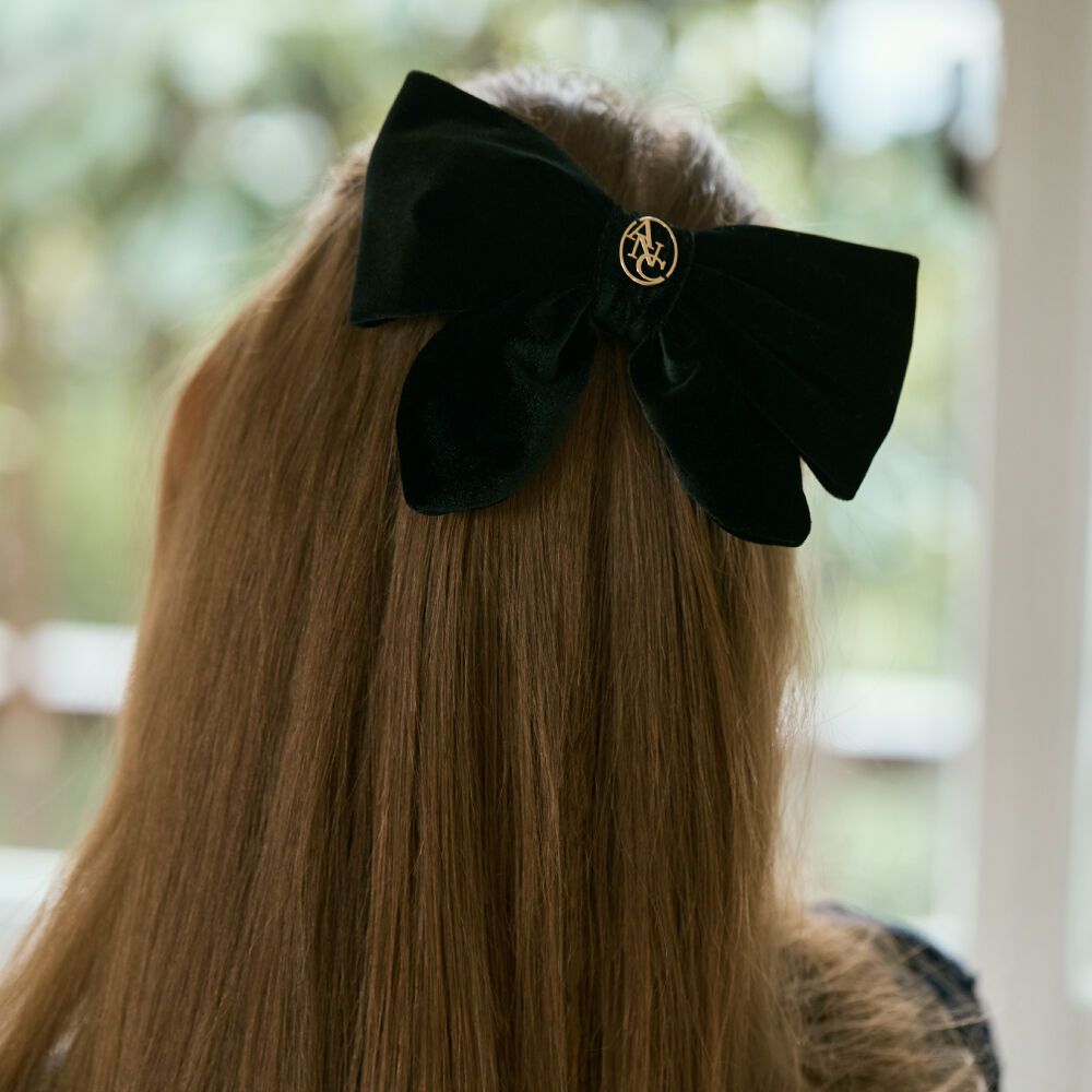 ANC SATIN VELVET RIBBON HAIR PIN_BLACK 감도 깊은 취향 셀렉트샵 29CM