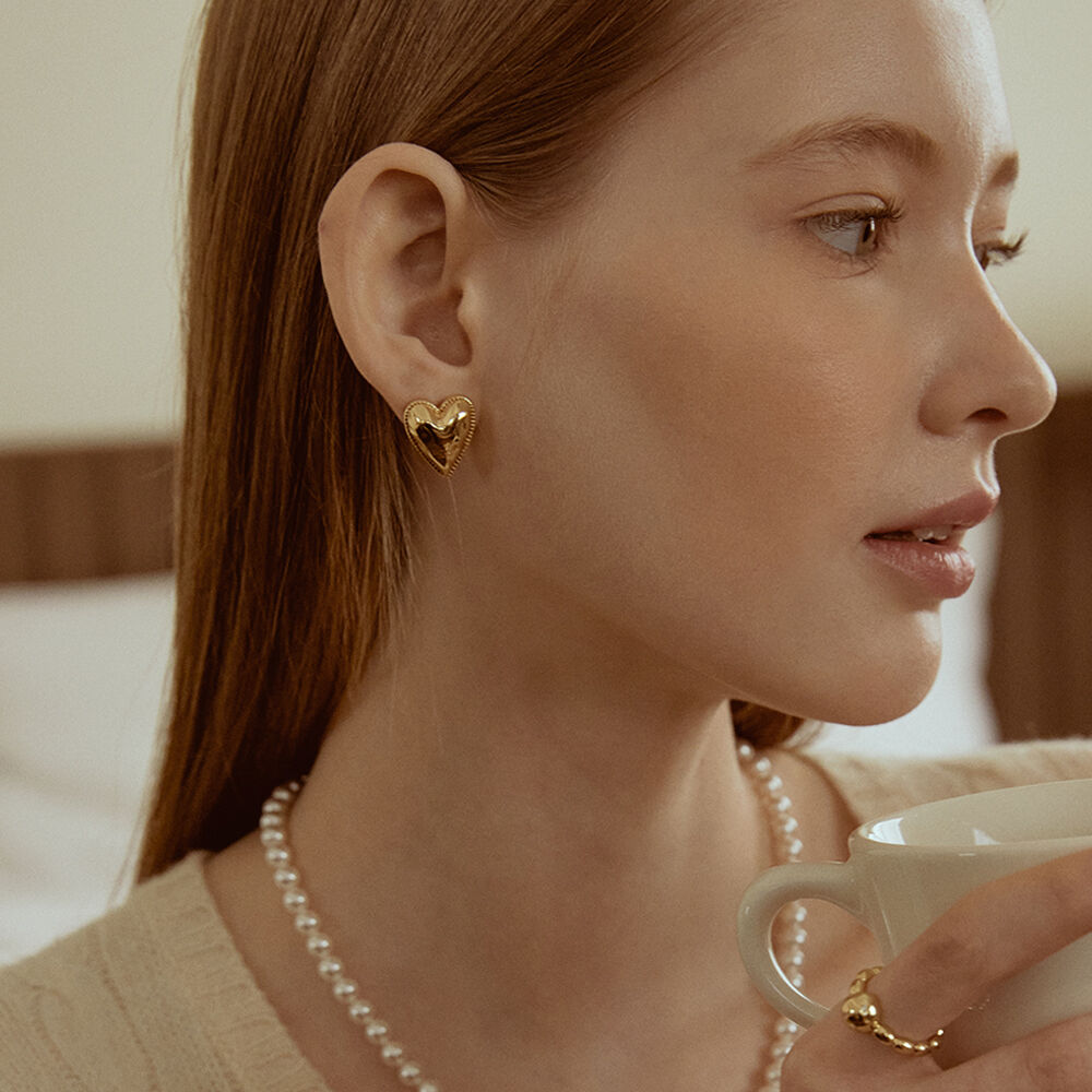 イヤリング TATIANA Crush Heart Earring EC1944 타티아나(TATIANA) Crush Heart Earring EC1944 - 후기 | 무신사