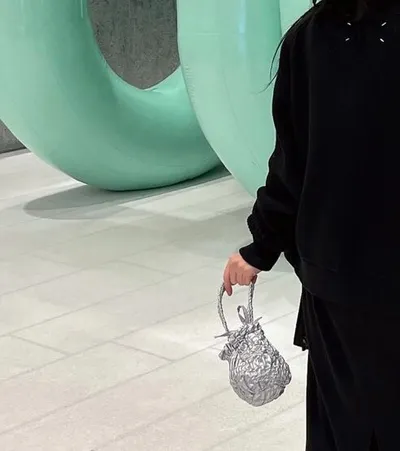 Wrinkle Pumpkin Leather Bag (silver) [韓国29CM限定アイテム] Wrinkle Pumpkin Leather Bag (silver) [韓国29CM限定アイテム
