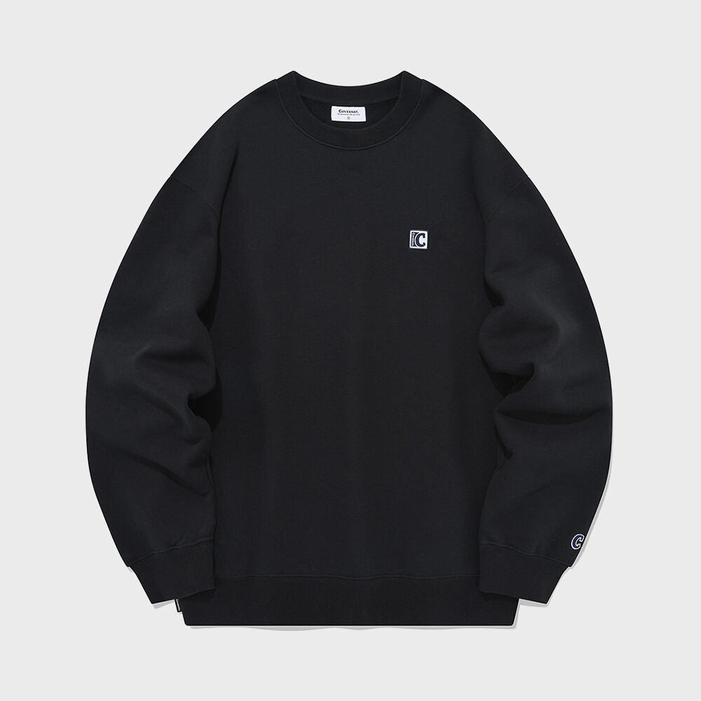 スウェット・トレーナー WOOALONG Signature balloon over sweatshirt BLACK Signature balloon over sweatshirt - BLACK - 감도 깊은 취향