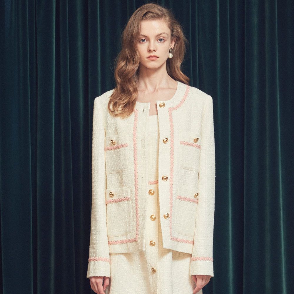 GLITTER TWEED JACKET IVORY 감도 깊은 취향 셀렉트샵 29CM