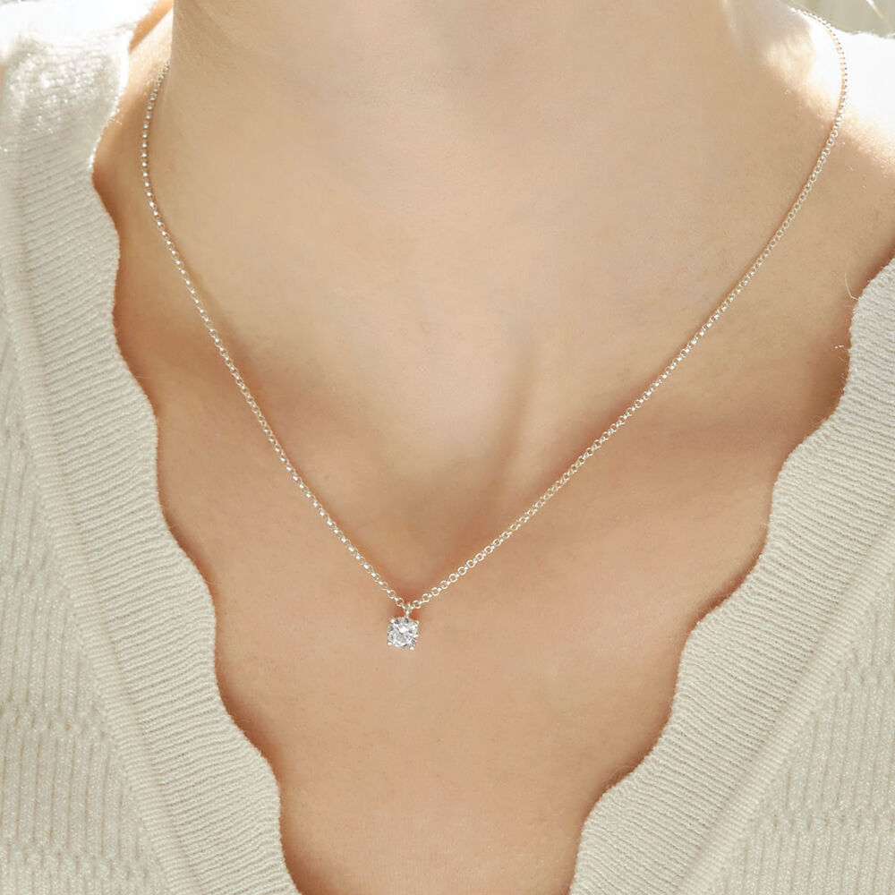ネックレス・ペンダント TATIANA SILVER925 Petit Cubic Plump Heart Necklace NZ2032 50 MUSINSA | TATIANA (SILVER925) Petit Cubic Plump Heart