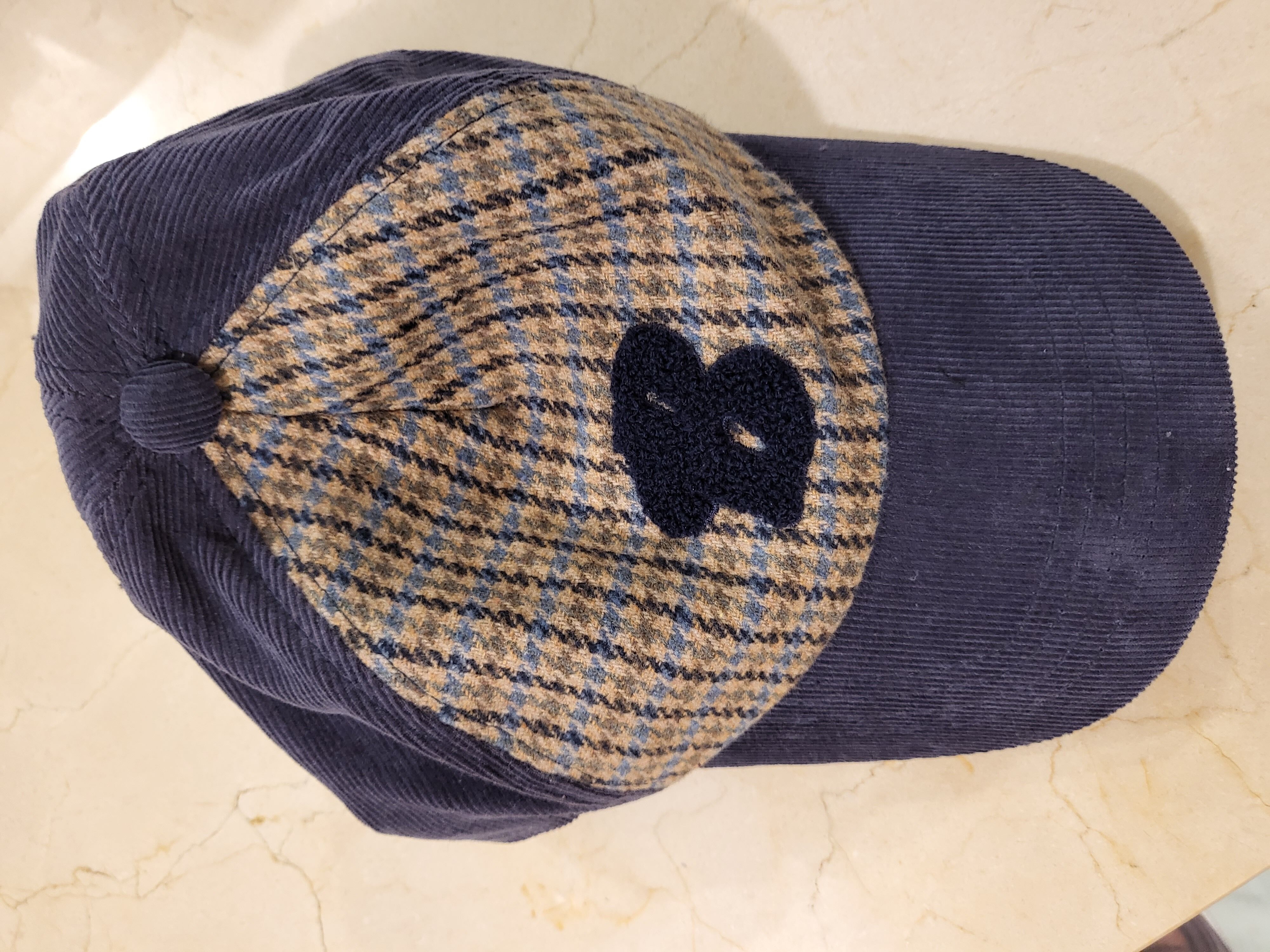HOUND TOOTH CHECK B BALL CAP (NAVY) - 감도 깊은 취향 셀렉트