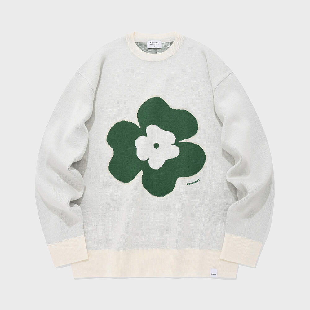 ★OY★FLORAL BLOOM KNIT - SKY BLUE★正規品/韓国直送料込/人気 OY (오와이) Ι OPENYARD