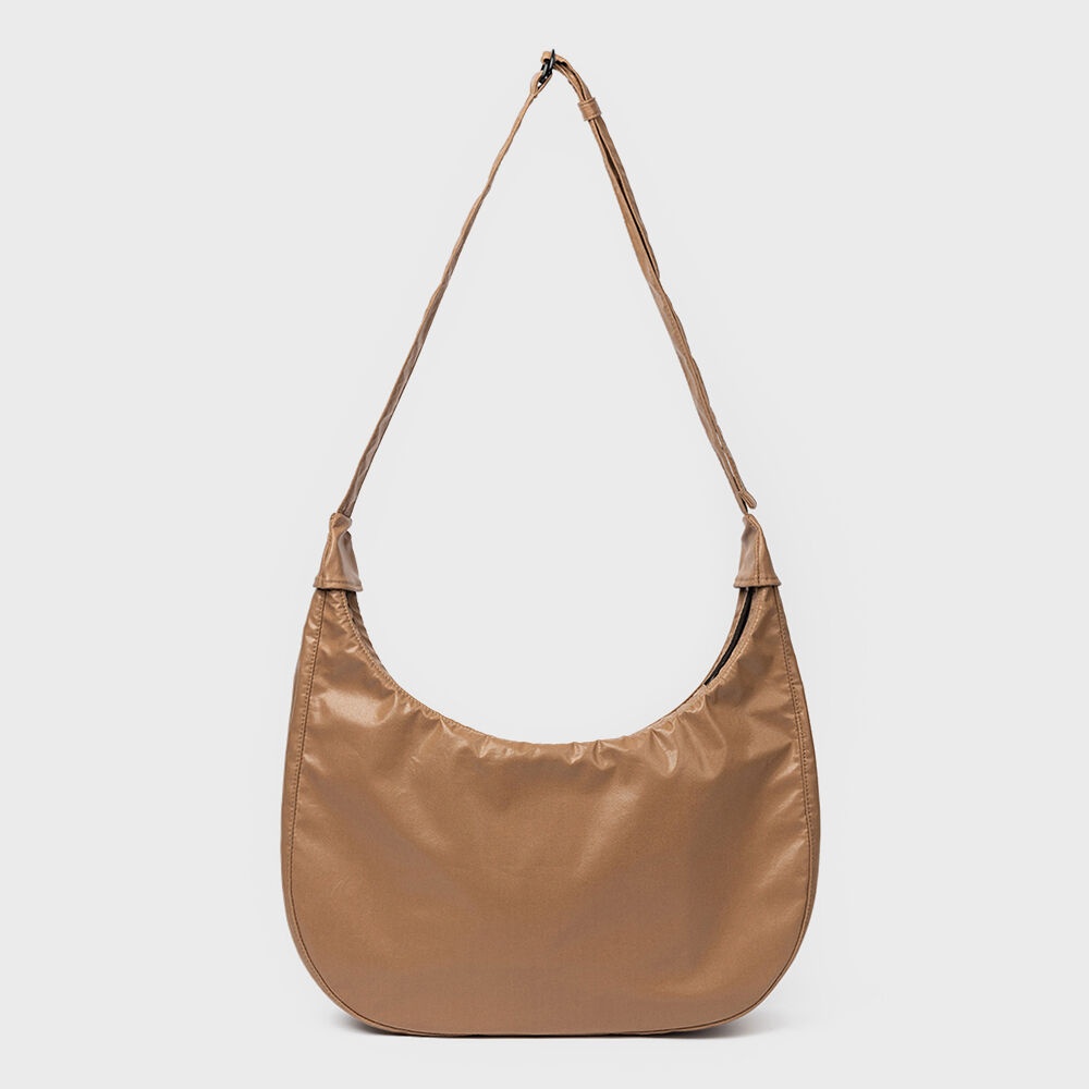 AFTER PRAY EDITION] CRESCENT COATED HOBO BAG (BROWN) - 감도 깊은