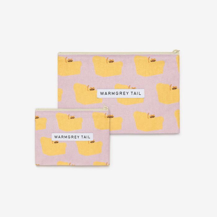 ARMCHAIR FLAT POUCH YELLOW ON PINK (2size) 감도 깊은 취향 셀렉트샵 29CM