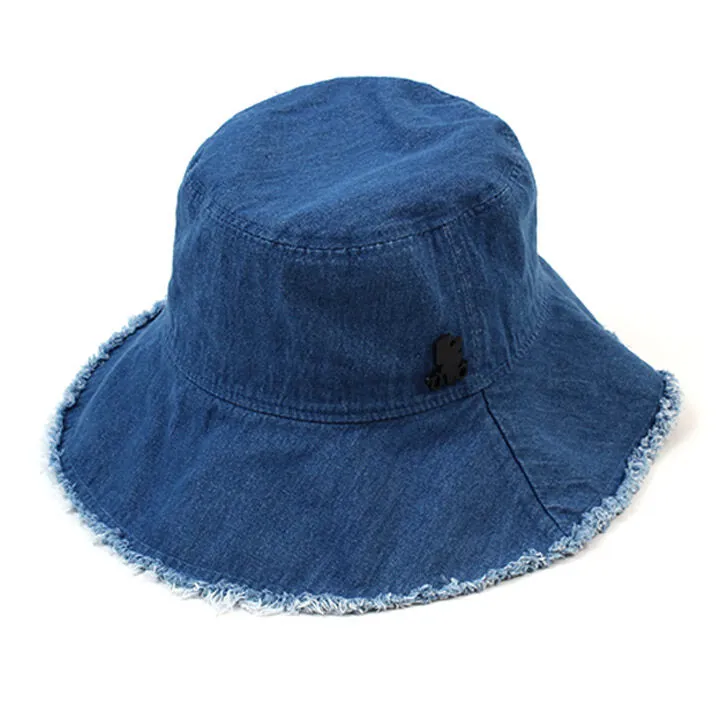 【UC★】Side Thunder Denim Vintage Over Bucket Hat★BTS着用 GD Lightning Denim Bucket Hat - thisisneverthat®