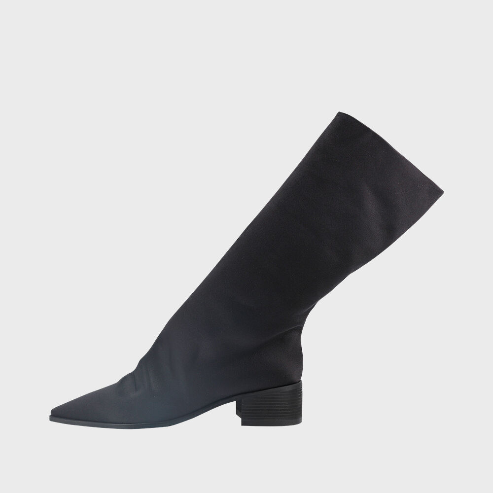 SHIRRING WARMER WESTERN BOOTS (GREY) - 감도 깊은 취향 셀렉트