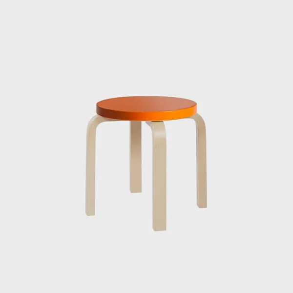 [ARTEK] Children’s Stool NE60 Birch/Orange (28001602) - 감도 깊은 취향 셀렉트샵 29CM