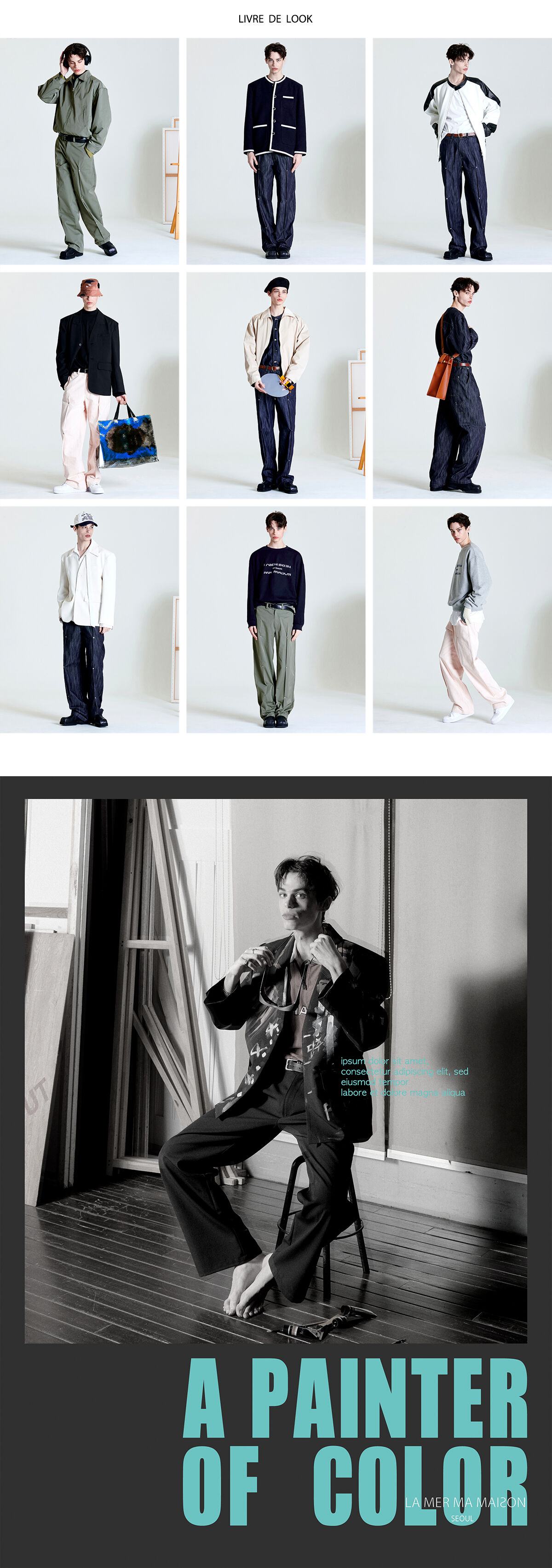 LA MER MA MAISON] STEEK SWEAT-SHIRT NAVY - 감도 깊은 취향