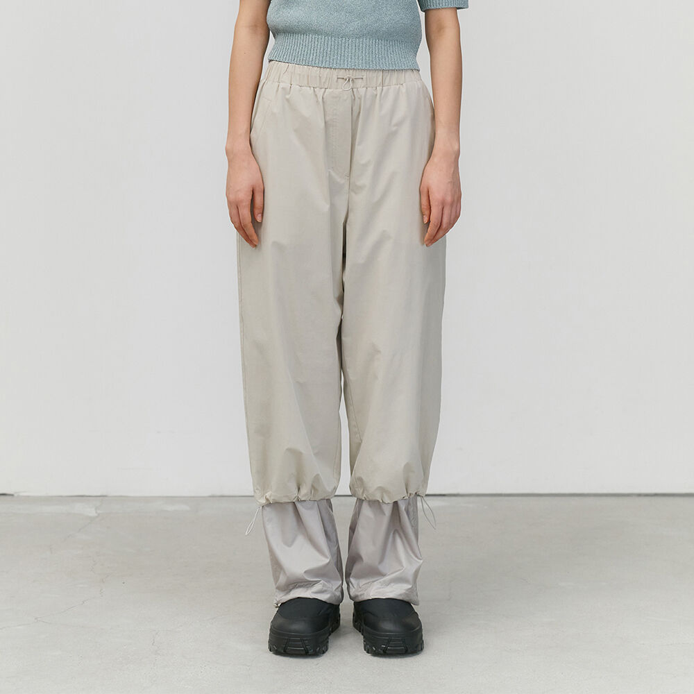 【AMOMENTO】23ss DRAWSTRING LAYERED PANTS AMOMENTO☆23SS DRAWSTRING LAYERED PANTS ボトムス