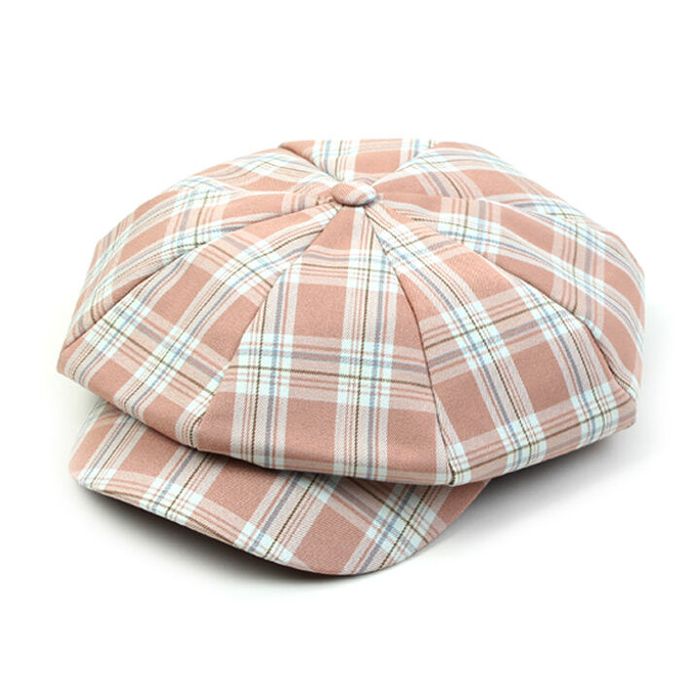 [유니버셜케미스트리 ] Cool Check Pink Newsboy Cap 뉴스보이캡 감도 깊은 취향 셀렉트샵 29CM