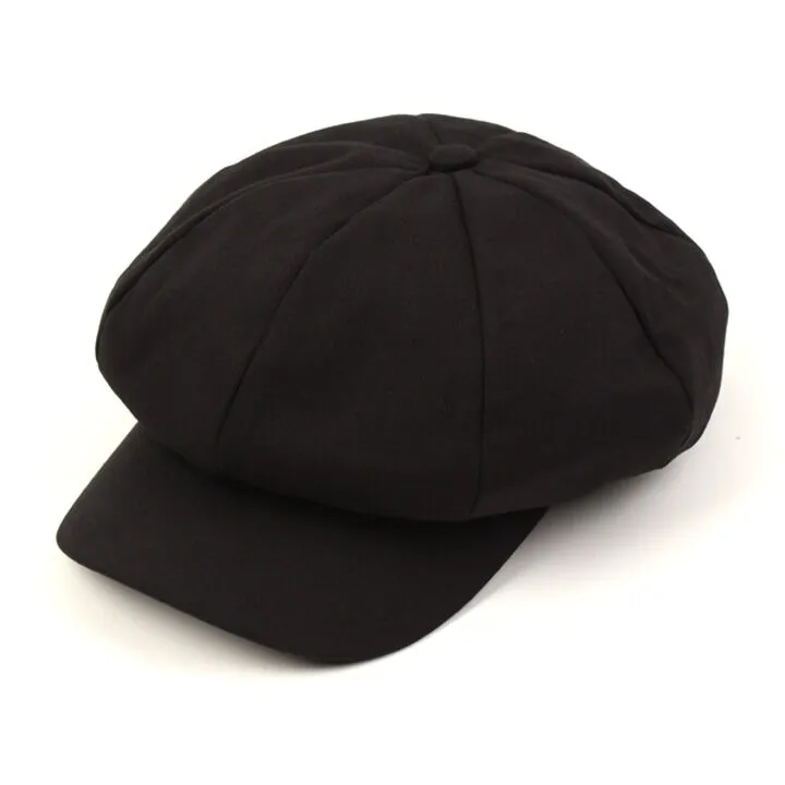 ユニバーサル ケミストリー Suede Black Newsboy Cap 유니버셜케미스트리] Black Newsboy Cap 뉴스보이캡 - 감도 깊은