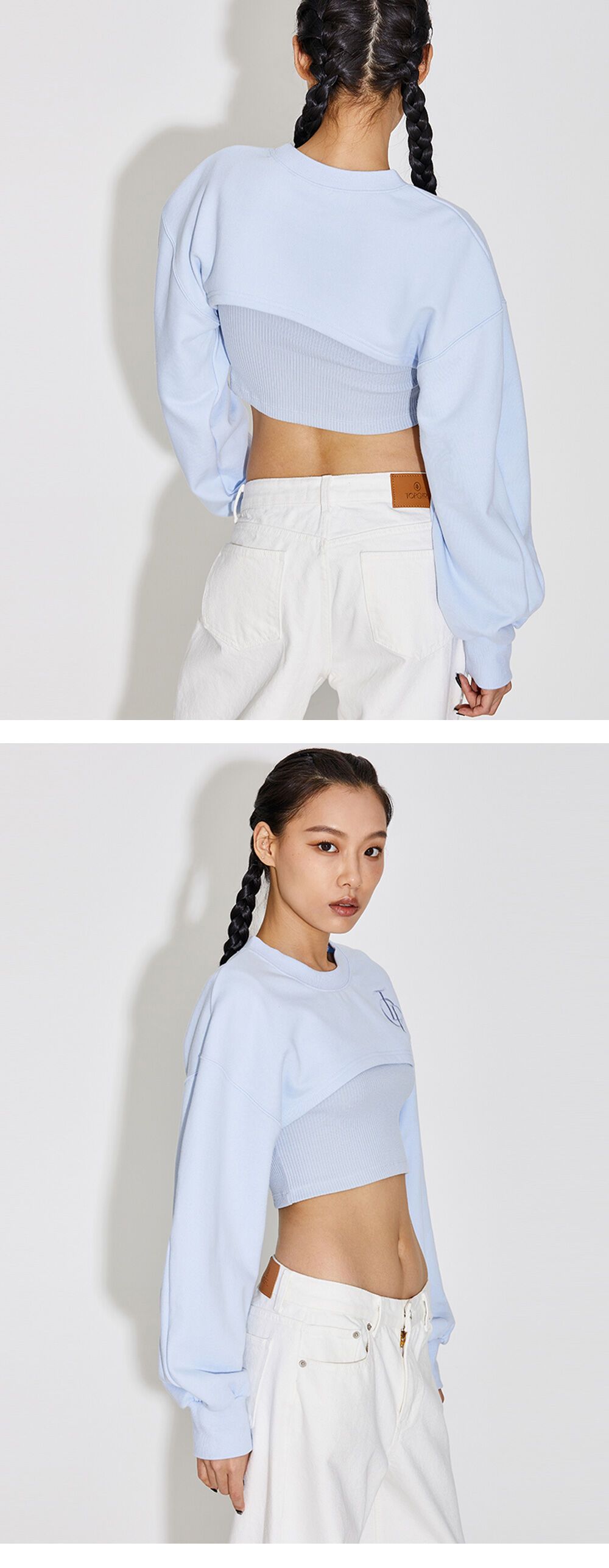 BALLON SLEEVE BOLERO SWEATSHIRTS_T316TP126 - 감도 깊은 취향 셀렉트샵 29CM