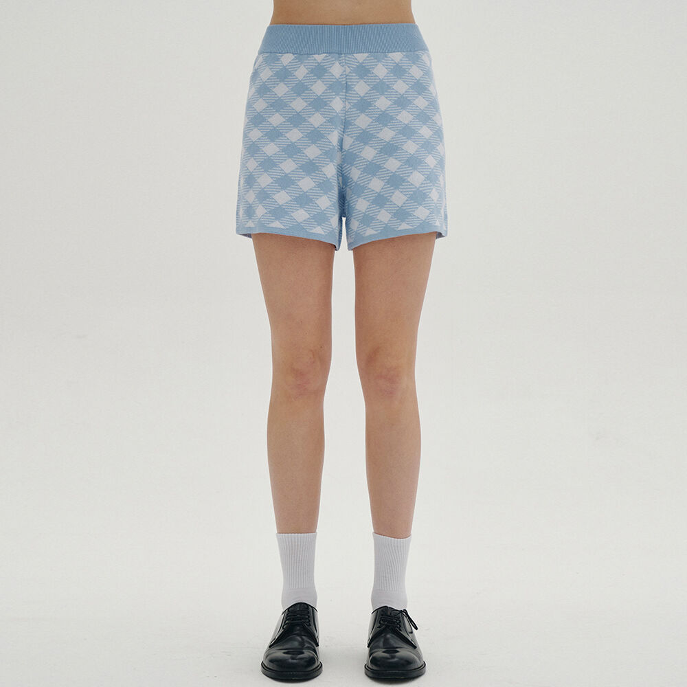 24SS clove] Trim Cable Knit Shorts (White) - 감도 깊은 취향