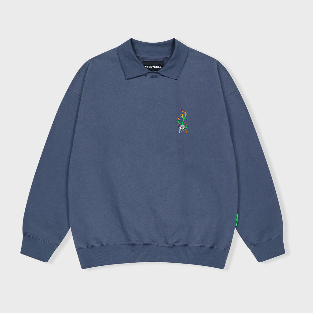 さらに100円引き◆YESEYESEE◆Y.E.S Burger Set Sweatshirt MUSINSA | YESEYESEE Y.E.S Burger Set Sweatshirt Blue