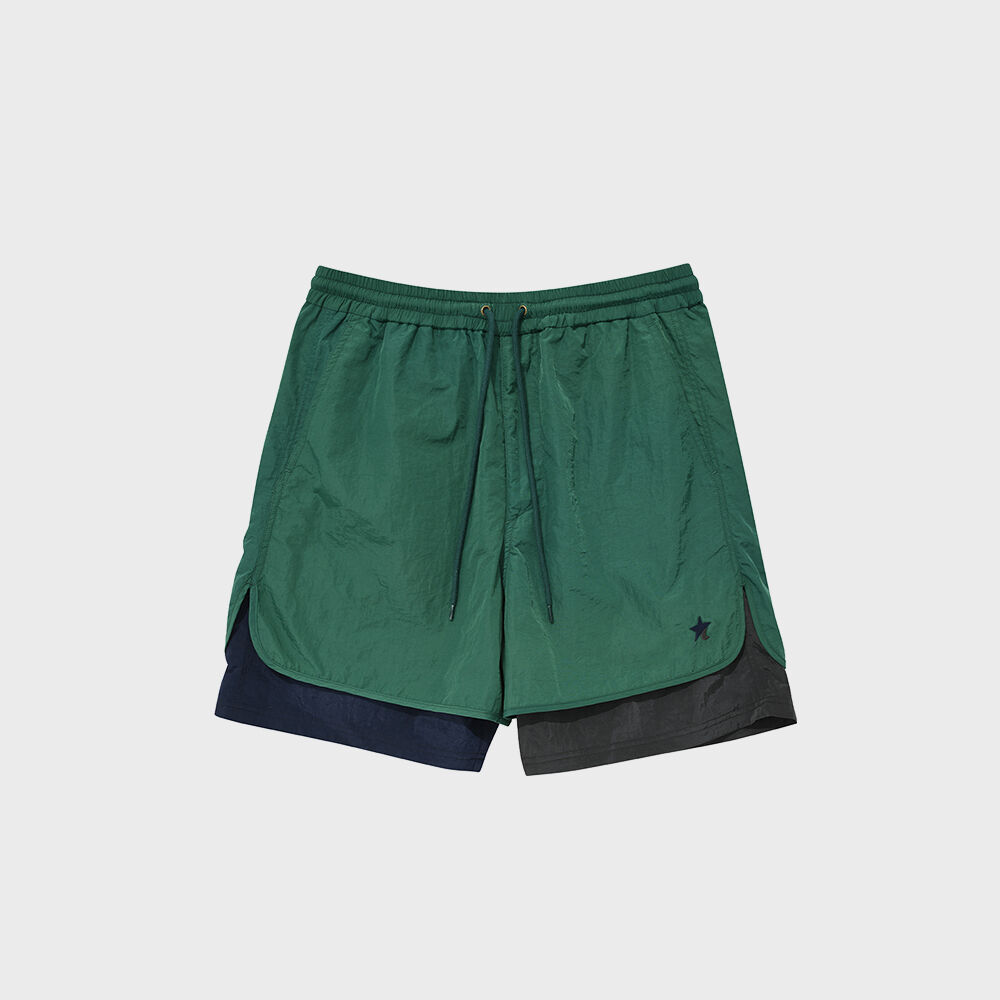 相談可！LYFT Layered Stretch Nylon Shorts Women High Street Shorts