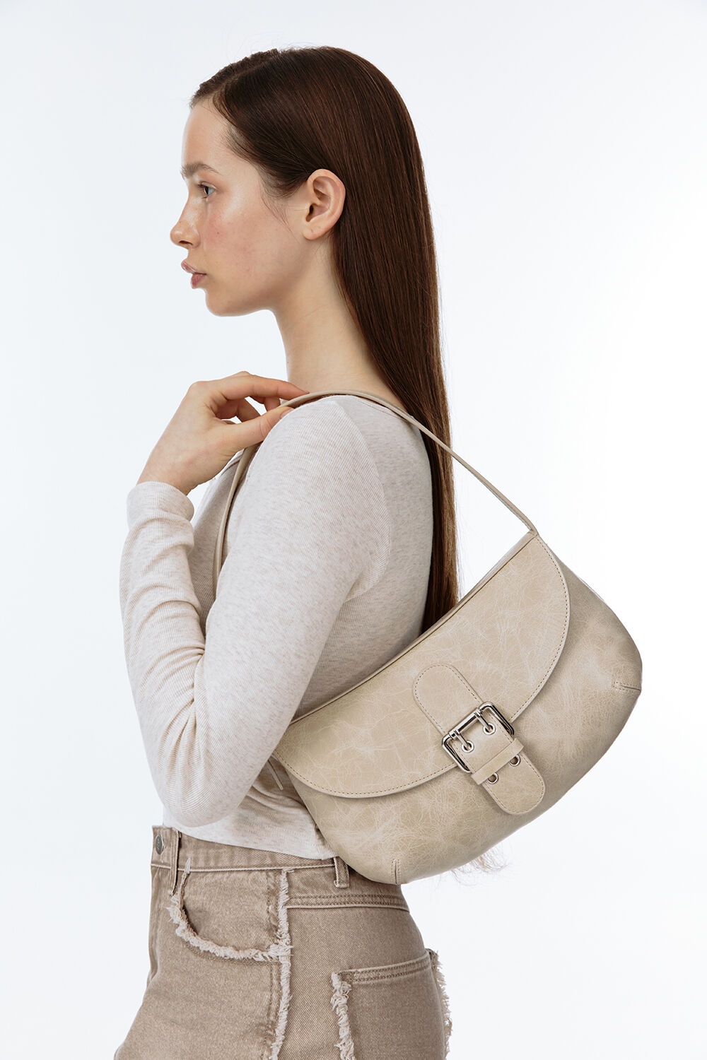 Bessette Shoulder Bag_Cream Beige