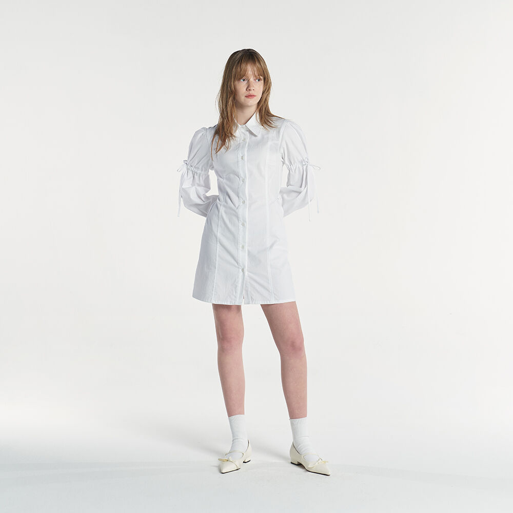 ★RAIVE★ Shirring Shirts Onepiece in Ivory VW2AO47003 Shirring Shirts Onepiece in Ivory VW2AO470-03 - 레이브