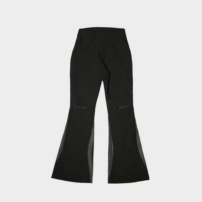 Unbalanced Waist Bootcut Pants Black 29CM