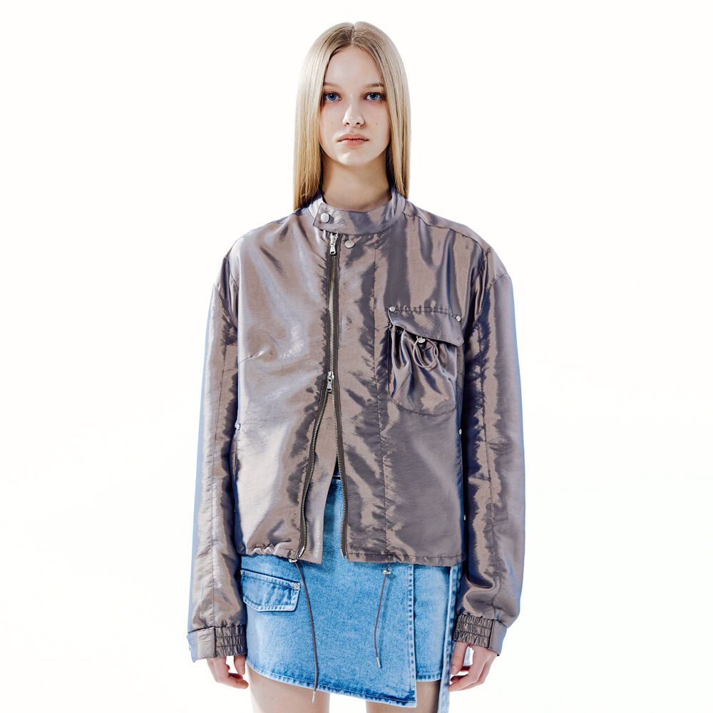 JENNA GLITTER BIKER JACKET_BROWN 감도 깊은 취향 셀렉트샵 29CM