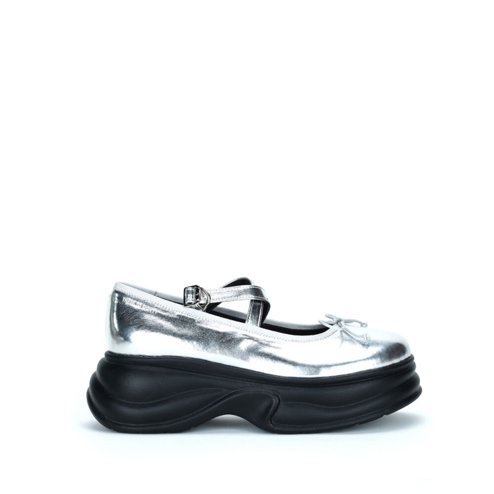 ROLAROLA X ATT ROUGH MARY JANE RORABBIT SET SILVER - 감도