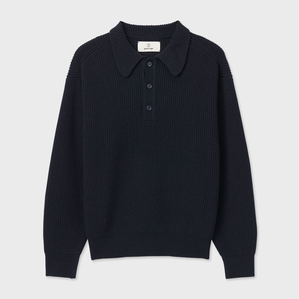 ROVER WOOL KNIT COLLAR SHIRT DARK NAVY 감도 깊은 취향 셀렉트샵 29CM