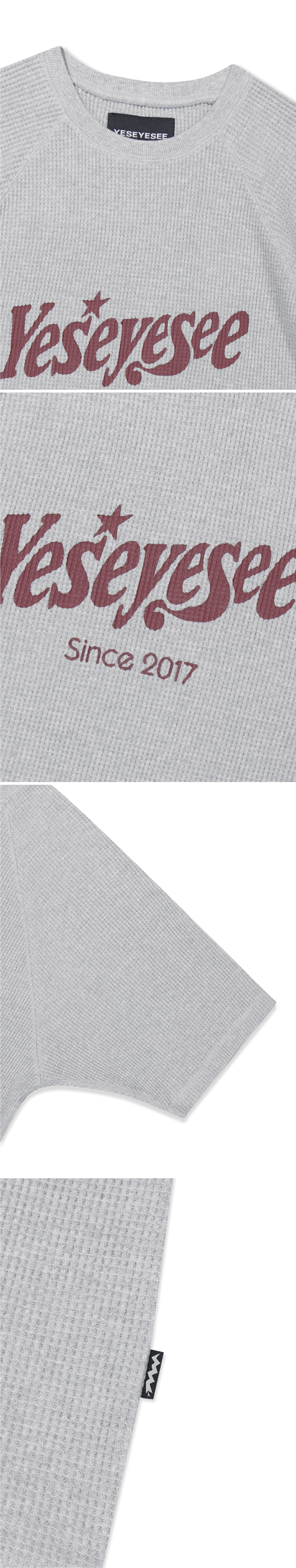 ★2023SS新作★YESEYESEE★Y.E.S Raglan Waffle Tee YESEYESEE Y.E.S Raglan Waffle 短袖上衣(三色) – zerone