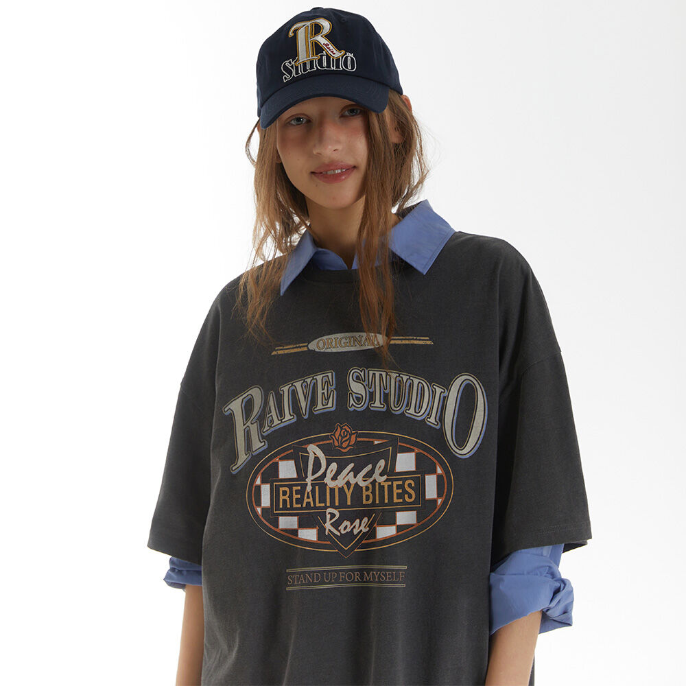 ★RAIVE★ Checker Board Baby fit Graphic Tshirt VW5ME914_3co Checker Board Baby fit Graphic T-shirt VW5ME914_3color - 레이브