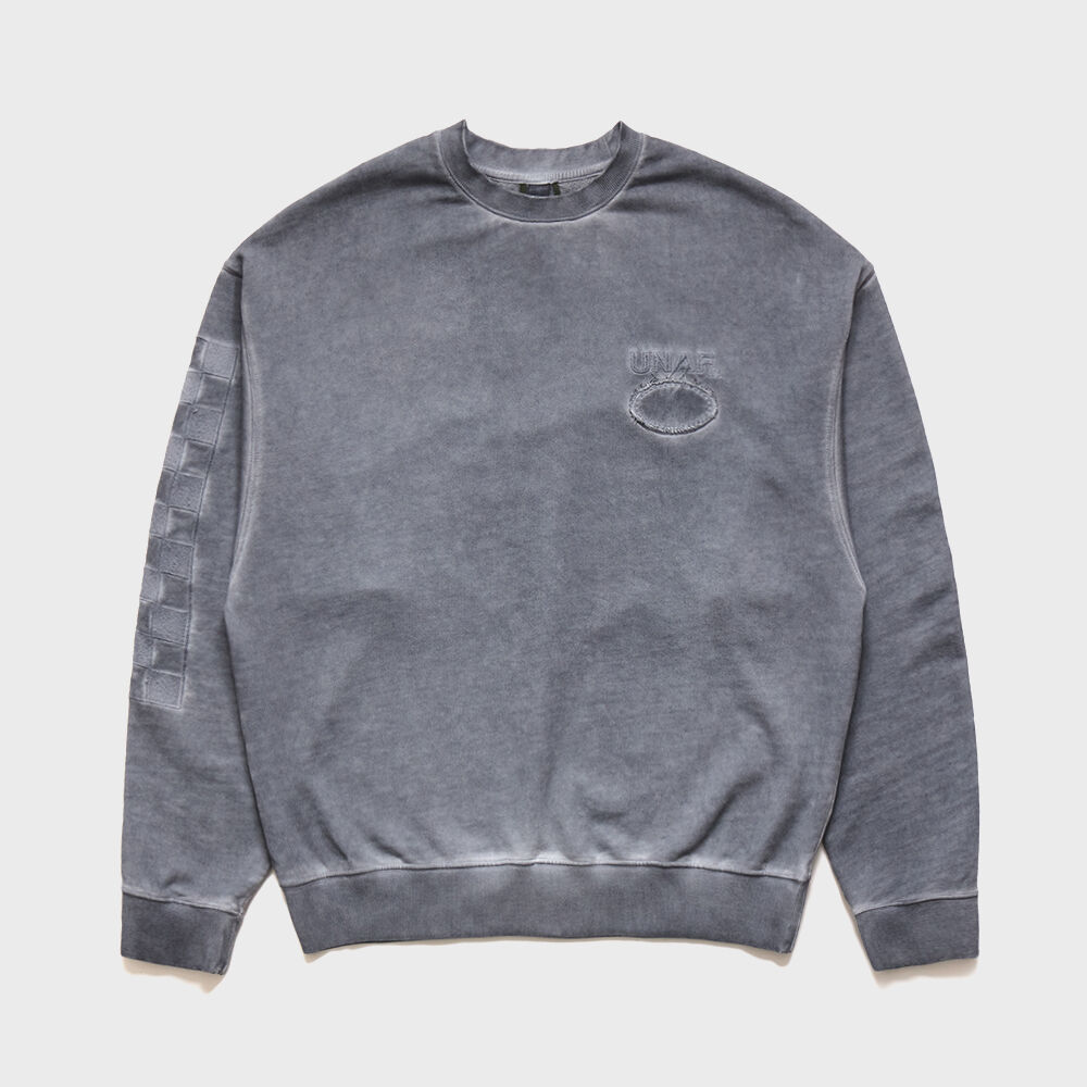 NOT4NERD ■ Pigment Dyeing Destroyed Knit Sweater Pigment Dyeing Destroyed Knit Sweater - Blue - NOT4NERD