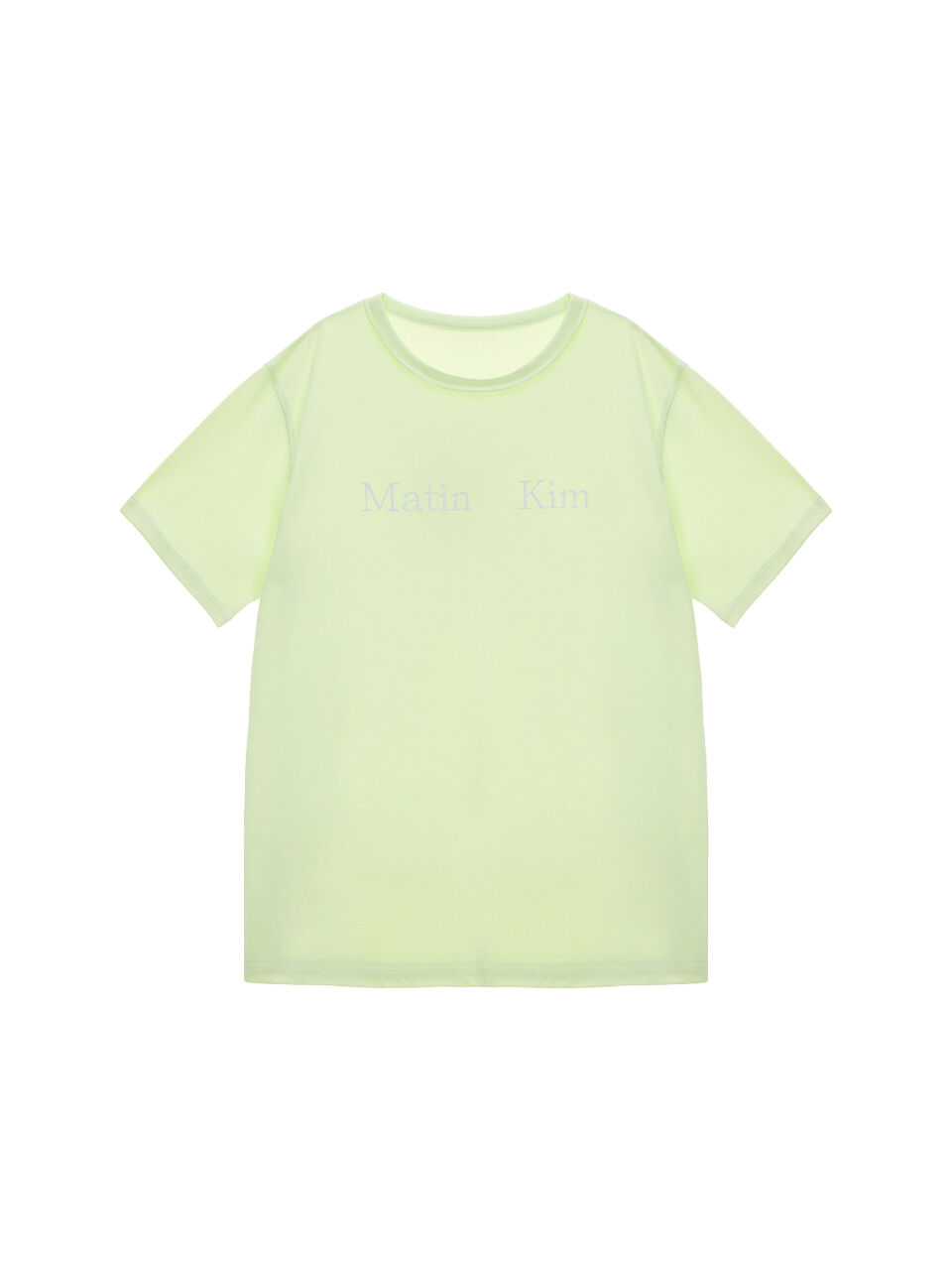 MATIN KIM LOGO T-SHIRT IN GREEN - 감도 깊은 취향 셀렉트샵