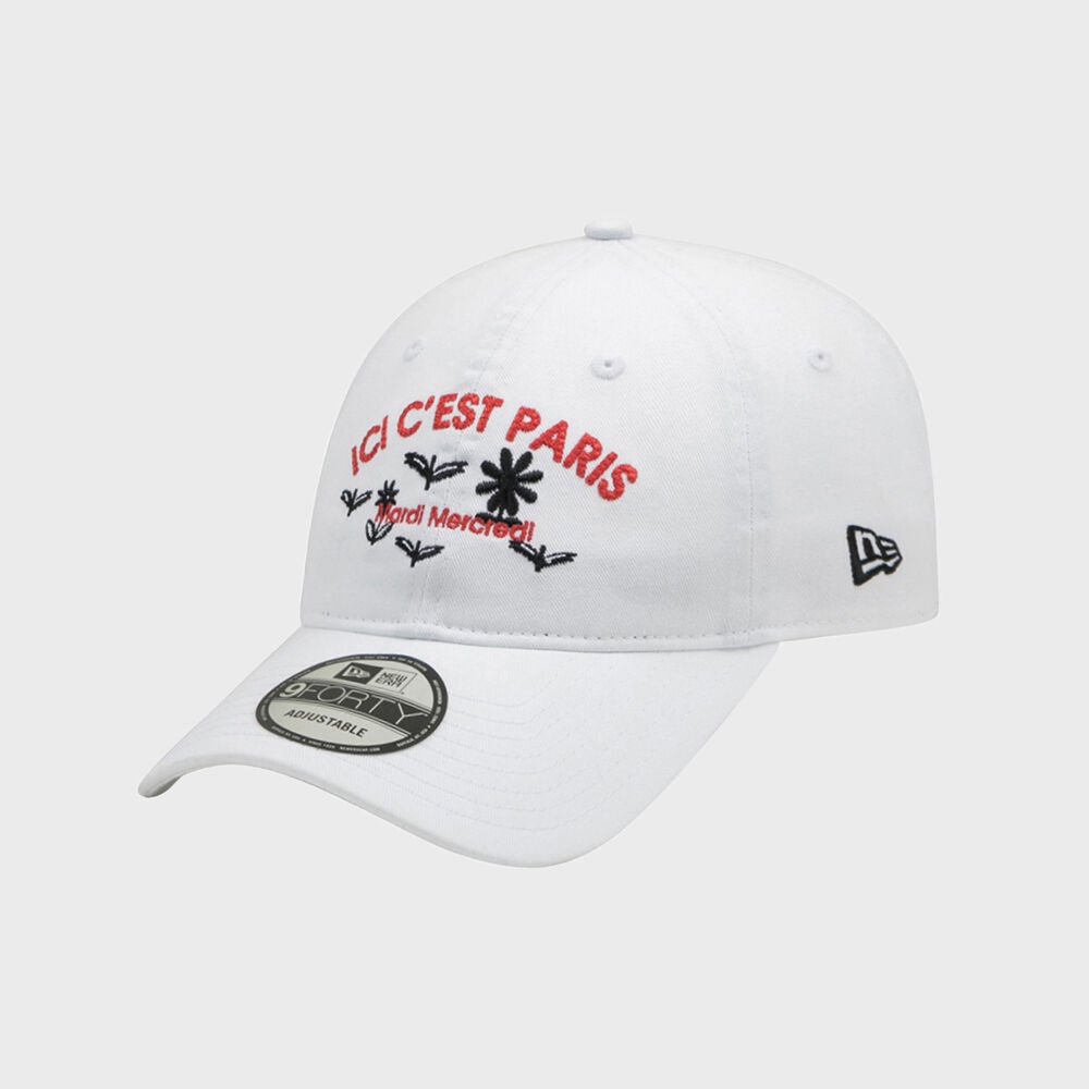 NEW ERA X MARDI MERCREDI 940UNST ICI C`EST PARIS_O WHT