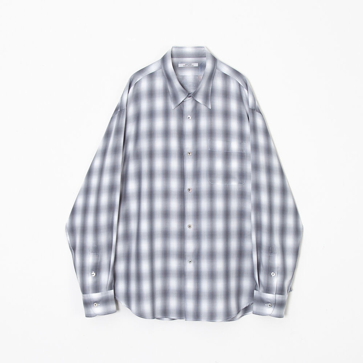 secolo Long-Sleeve Ombre Button-Up Shirt black/gradient/ombre M